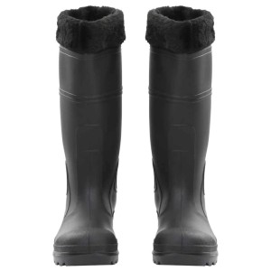 vidaXL Gummistiefel mit Herausnehmbarem Innenfutter Schwarz Größe 39 PVC 137597