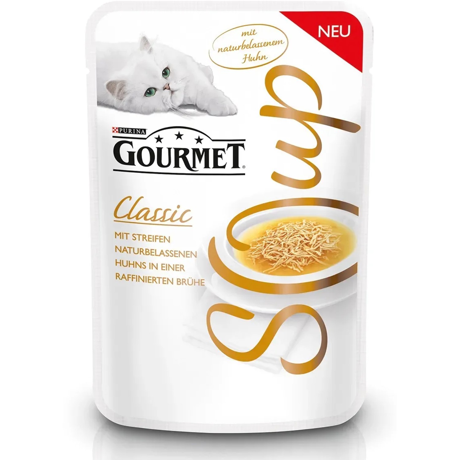 Gourmet Katzen-Nassfutter Classic Soup mit Huhn 40 g