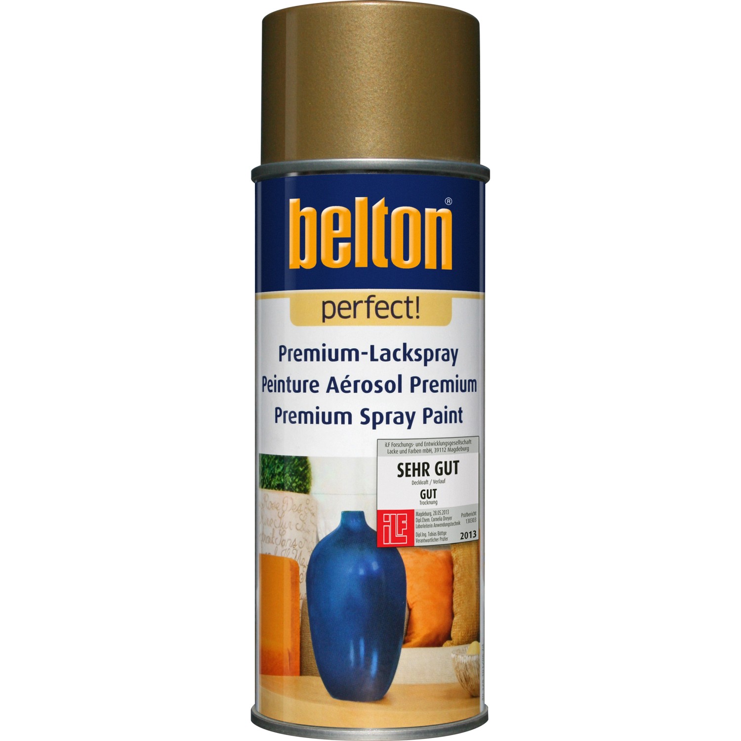 Image of Belton Perfect Premium-Lackspray Gold glänzend 400 ml