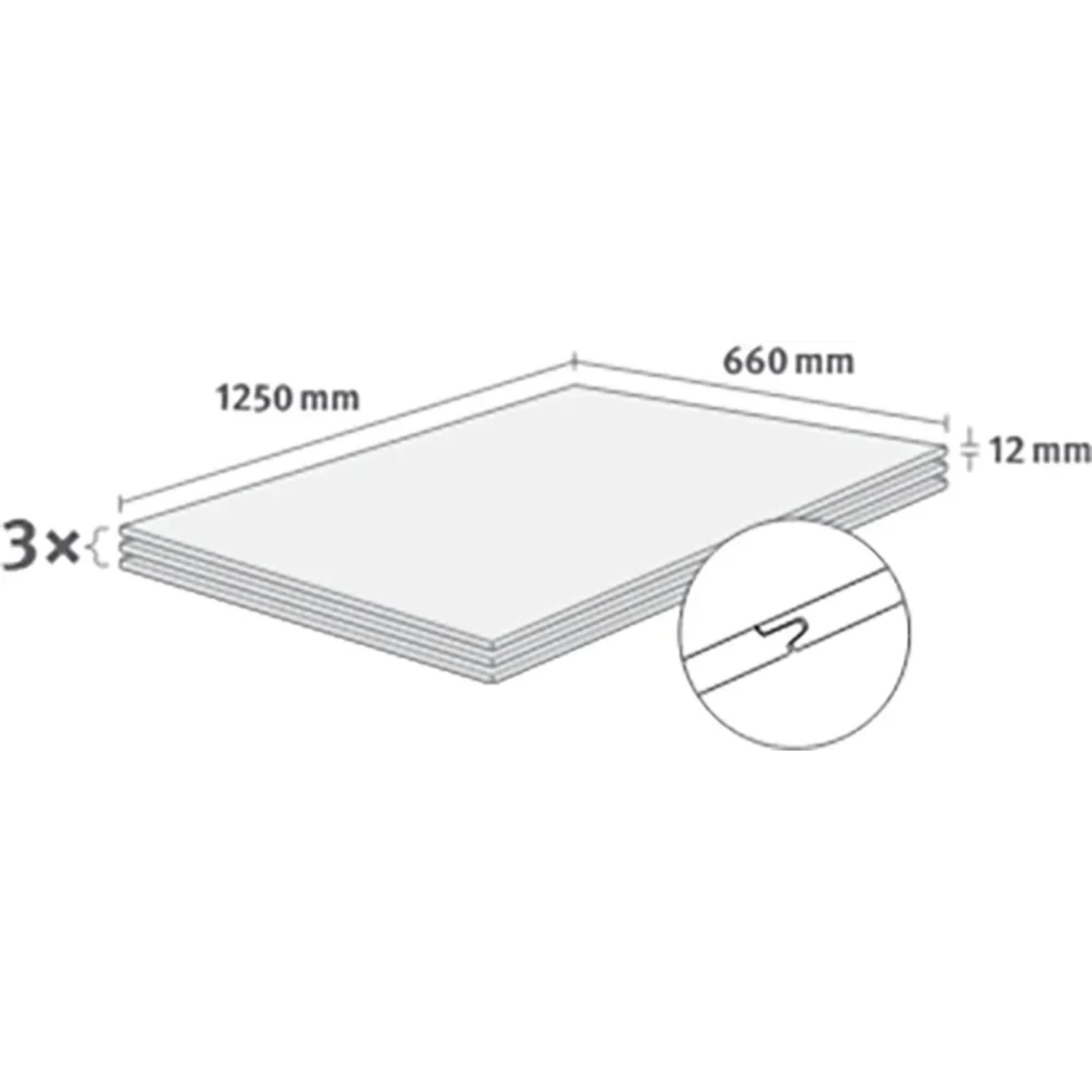 Egger DecoWall Wandpaneele Rovigo Beton, 3 Stück, 125x66cm, mit Nut-Feder-System.