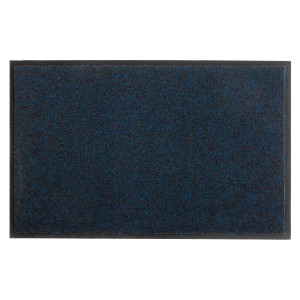 Primaflor Schmutzfangmatte Green & Clean, blau, 90x150cm. Fußmatte mit Bürsteneffekt und rutschhemmendem Rücken.