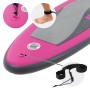 Detailaufnahme: Rosa ECD Germany Stand Up Paddle Board mit Sicherheitsleine.