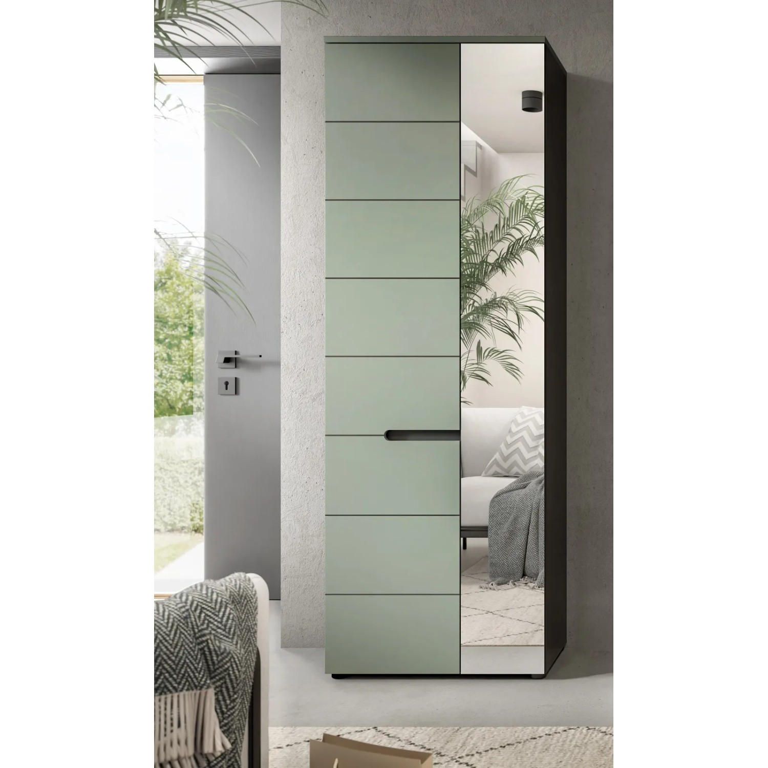 Inn.Furn Garderoben-Set 4-teilig in Salbei und Grau 220 cm Cooper_4