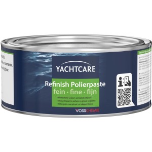 Yachtcare Refinish Polierpaste fein, 500g Dose für Bootslacke und Gelcoat-Oberflächen.