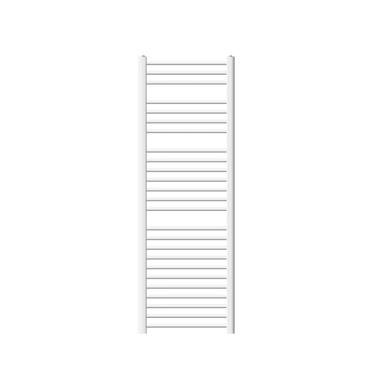 LuxeBath Badheizkörper 500x1500mm Weiß Gebogen mit Heizstab 1200W