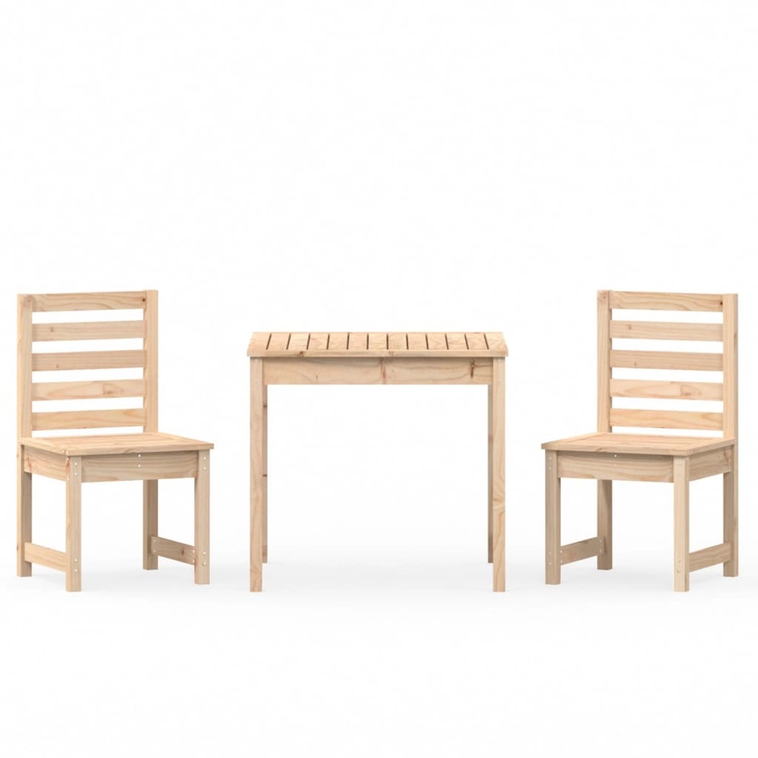 vidaXL 3-Tlg Garten-Bistro-Set Massivholz Kiefer 3154671