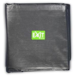 Schwarze EXIT Premium Pool Abdeckplane 400x200cm zum Schutz vor Schmutz und Witterung.