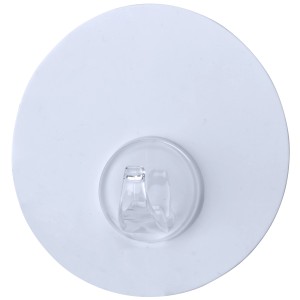 Wenko Static-Loc Wandhaken Uno White, Handtuchhaken mit statischer Aufladung.