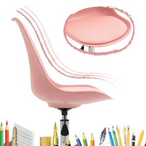 Rosa Svita Eddy Kinderschreibtischstuhl, höhenverstellbarer Drehstuhl für Kinder.