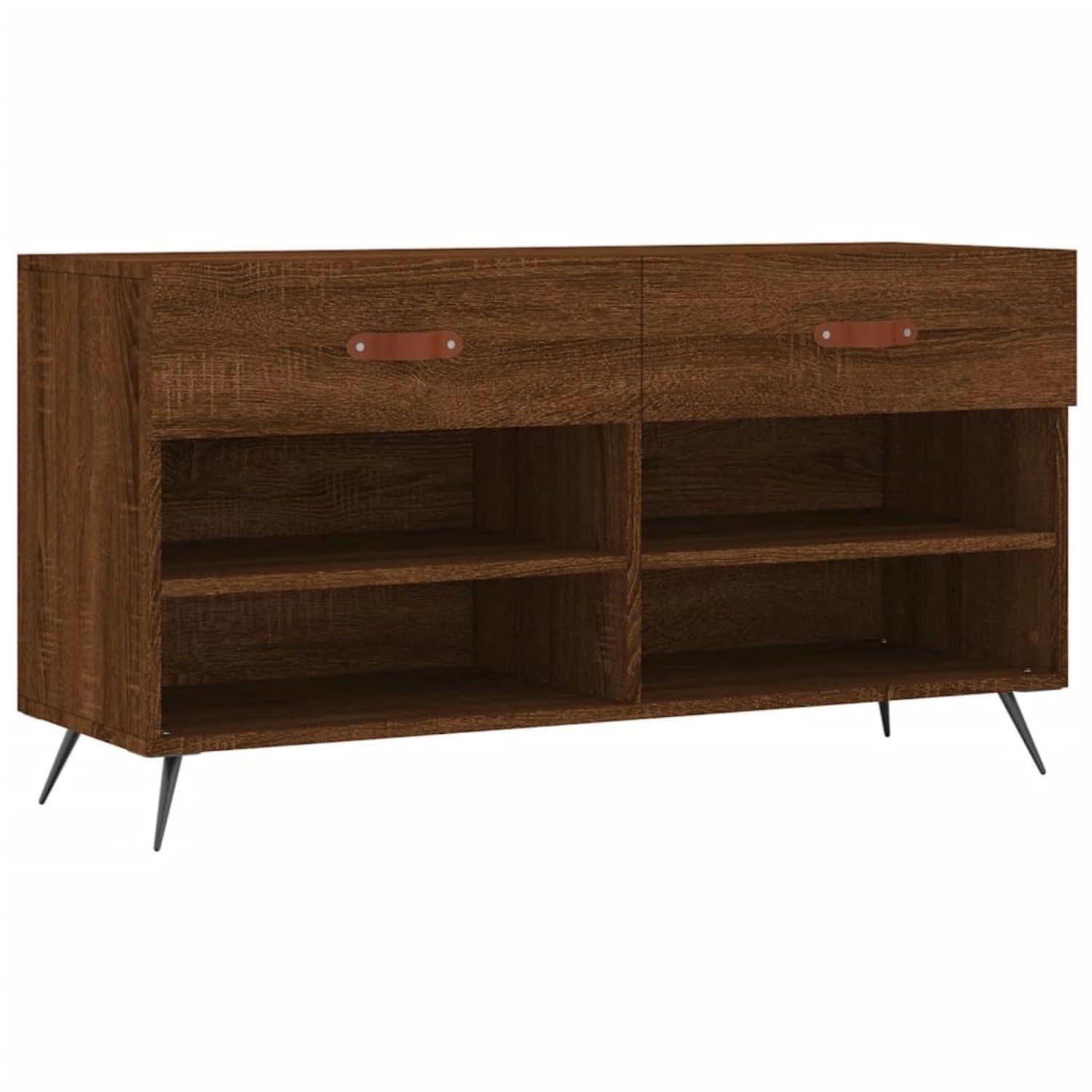 vidaXL Schuhbank Braun Eichen-Optik 102x35x55 cm Holzwerkstoff 829715 günstig online kaufen