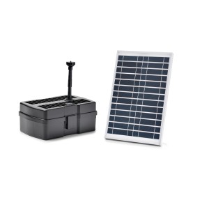Pontec PondoRell 1500 UVC Solar Unterwasserfilter mit Solarmodul für Teiche bis 1500 Liter.