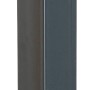 Anthrazitfarbener Eckpfosten (240 cm) mit Klemmplättchen für Zaunbau & Sichtschutz.