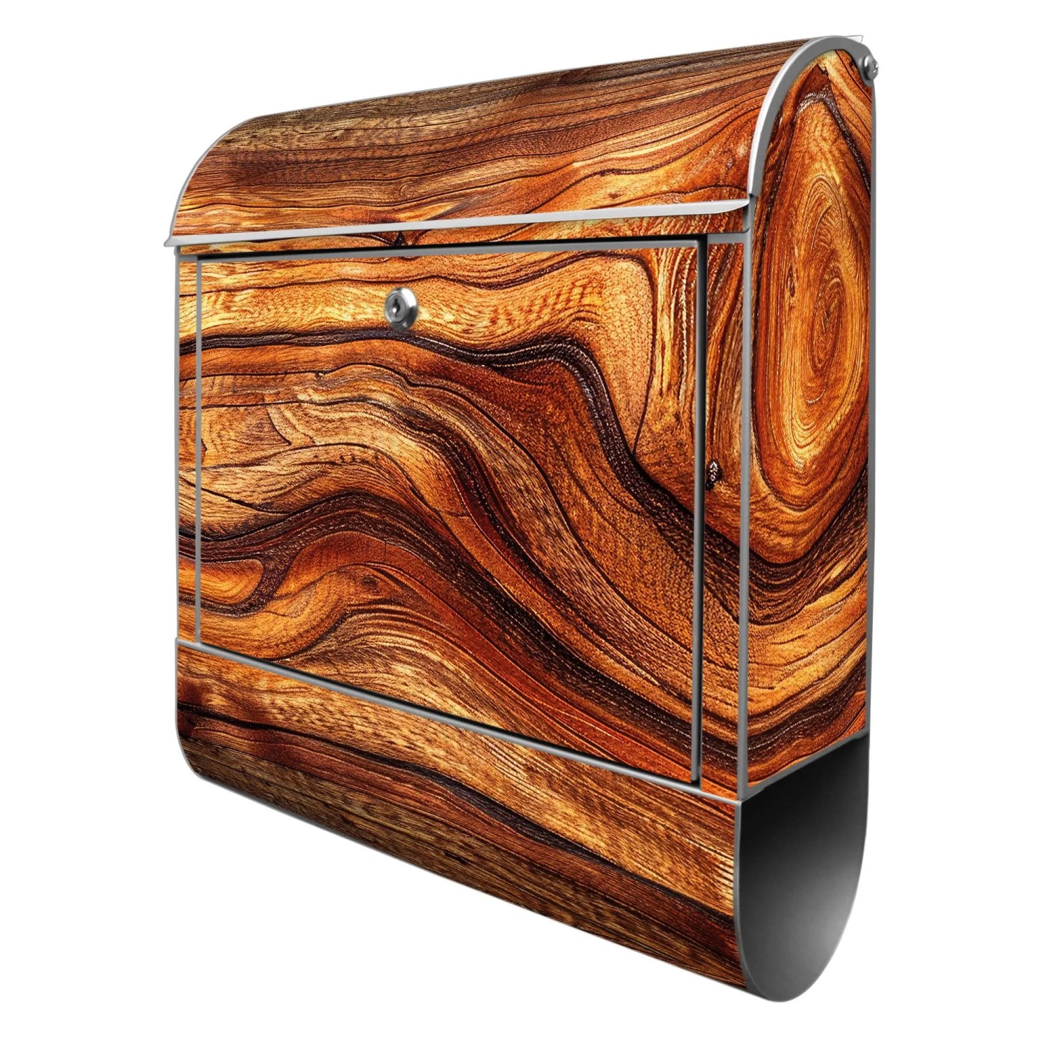 Banjado Design Briefkasten Silber Pulverbeschichtet 39x47x14cm 2 Schlüssel günstig online kaufen