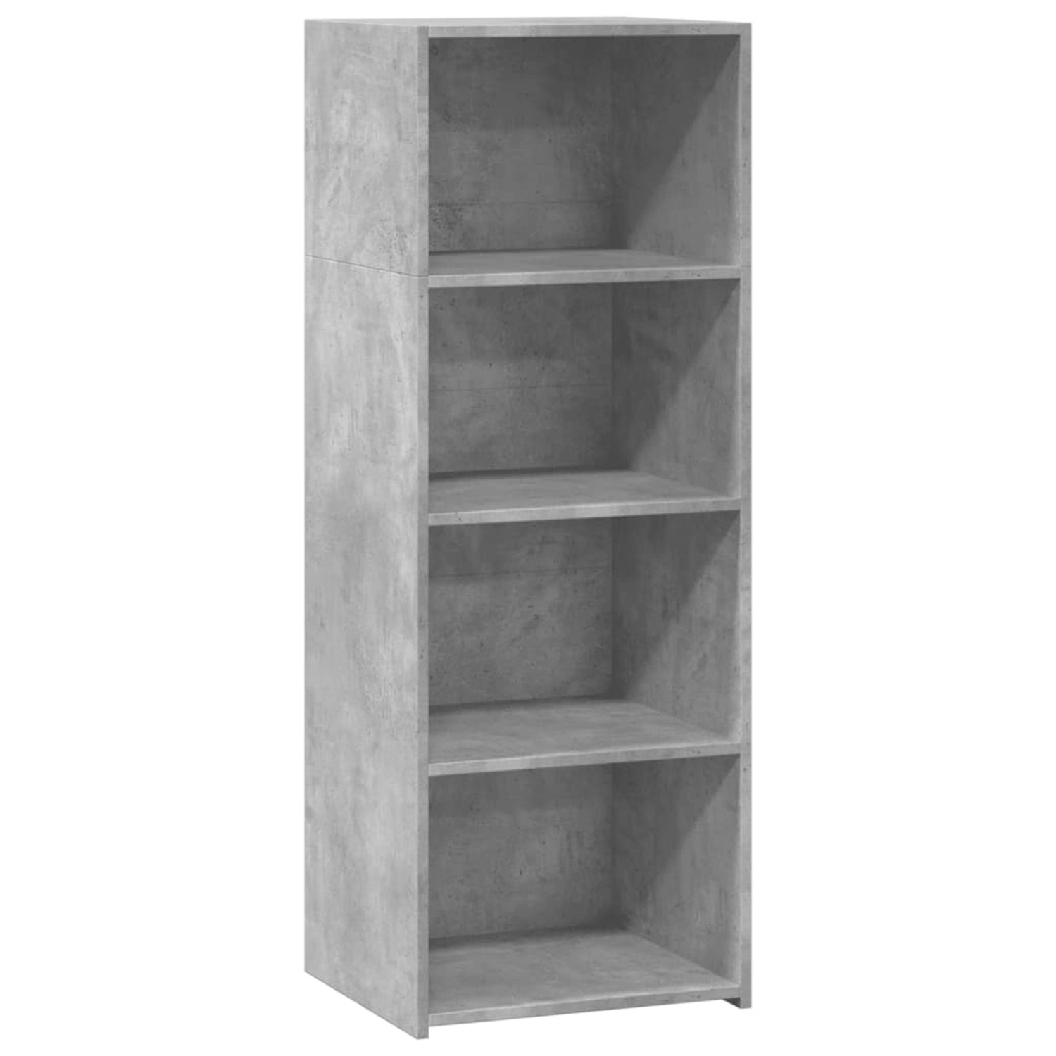 vidaXL Highboard Betongrau 45x41x124 cm Holzwerkstoff 846393