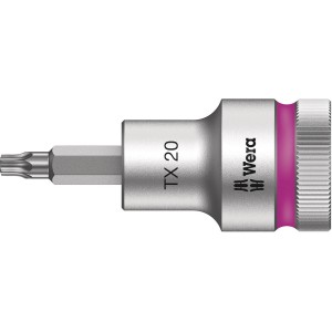 Wera Zyklop Bitnuss TX 20, 1/2 Zoll Antrieb, mit Haltefunktion für Schrauben.