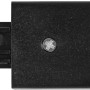 Schwarzer, elektrischer Verbinder (10,4 cm) für Ledvance Schienensysteme.
