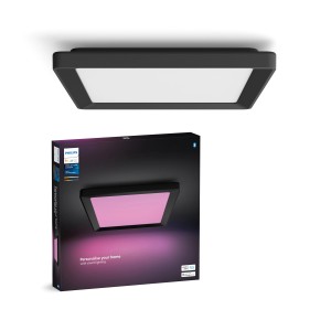Philips Hue LED-Panel Tento White & Color Ambiance S Schwarz 29,5 cm x 29,5 cm