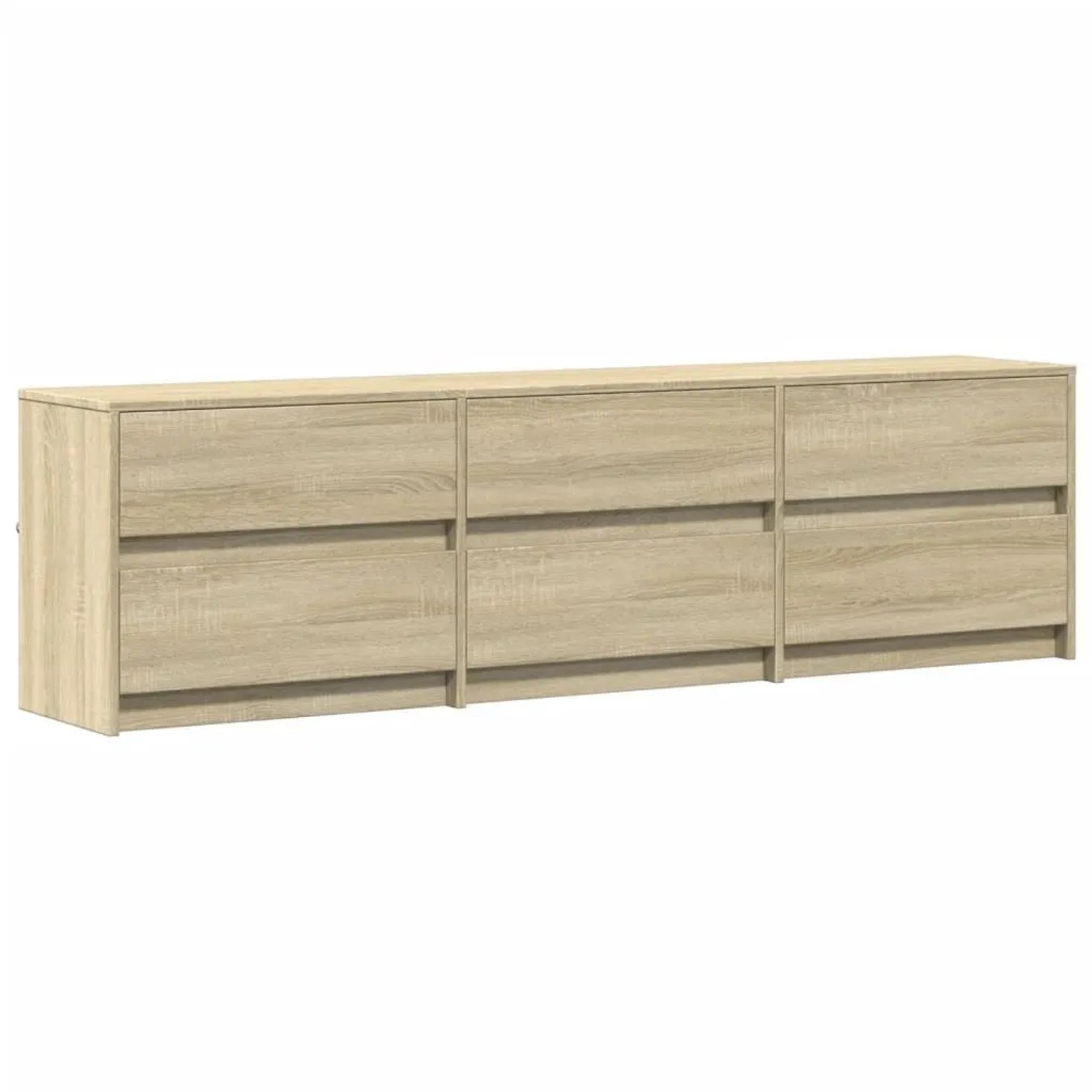 vidaXL TV-Schrank mit LED-Beleuchtung Sonoma-Eiche 180x34x50 cm 3307928