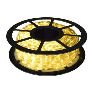 Costway Lichterschlauch Außen mit 360 Leds Warmweiß 10M