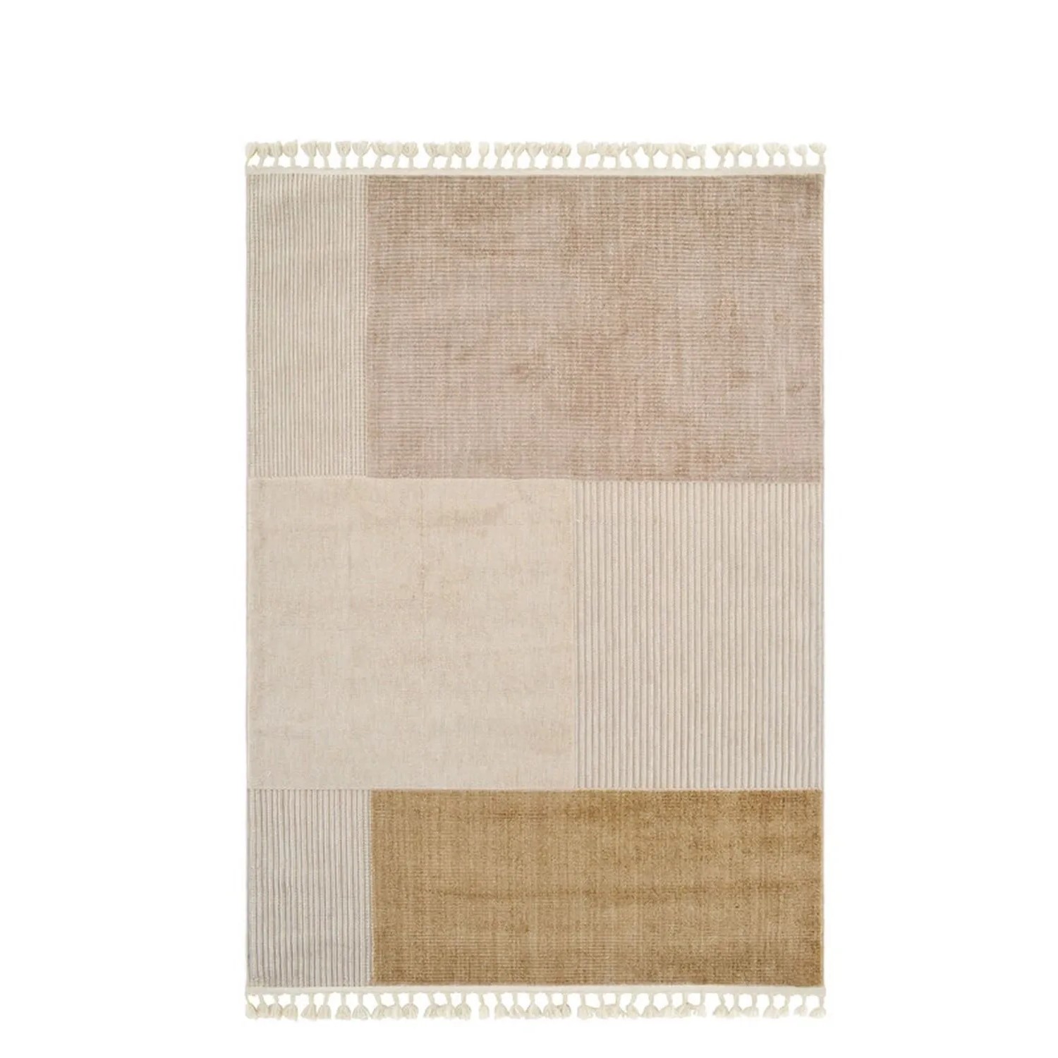 Vercai Rugs Teppich Capo Elfenbein Goldfarben 200 x 290 cm