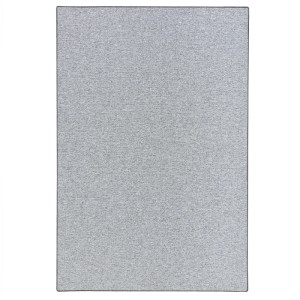 Silbergrauer Snapstyle Feinschlingen Velour Teppich, 160x160cm, Kurzflorteppich.