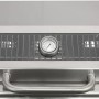 EL Fuego Gasgrill Jesolo, schwarz-silber, mit Edelstahlrost und Thermometer im Deckel.
