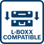 Symbol: L-Boxx Kompatibilität für Bosch Werkzeugtasche GWT 20 und Werkzeugkoffer.