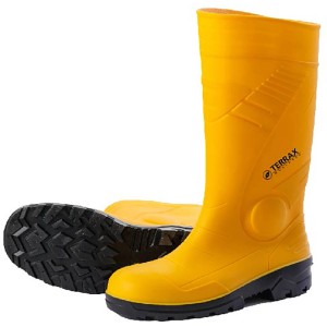 Terrax Workwear Sicherheitsstiefel S5, Gr. 41, gelb-schwarz, wasserabweisend mit Zehenkappe.