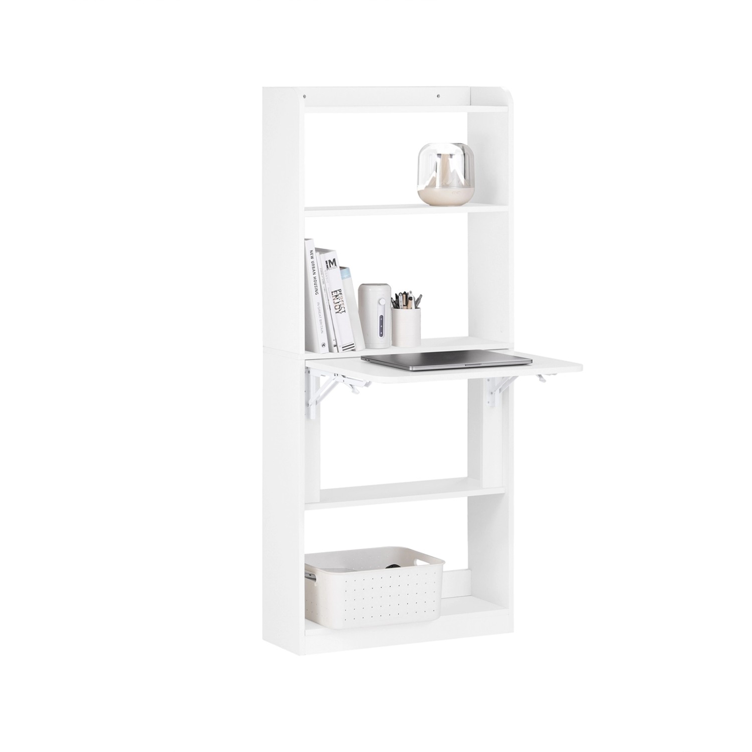 SoBuy Schreibtisch Klappbar Klapptisch Homeoffice 64x145x58cm Weiß FWT92-H- günstig online kaufen