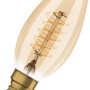 Osram LED-Leuchtmittel E14 in Kerzenform, 3,4W, warmweißes Licht. Vintage-Design mit Glühfaden.