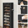 Schwarzes Songmics Schuhregal mit 10 Ebenen für ca. 30 Paar Schuhe.