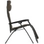 Lafuma Relaxsessel RSX CLIP AC AirComfort® Taupe, Gartenstuhl mit verstellbarer Kopfstütze und Clip-Befestigung.