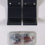 2er Set Handlaufkonsole Anthrazit aus Aluminium mit Befestigungsmaterial für Holzhandläufe (Ø 40mm).
