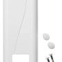 Schellenberg Gurtwickler Abdeckplatte Duo Maxi, 185 mm, weiß, mit Schrauben und Abdeckkappen.