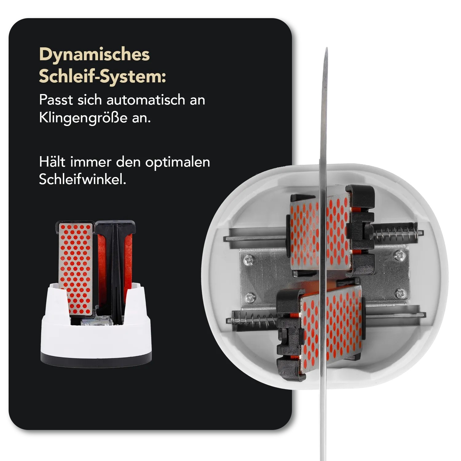 DMT SimpleSharp Messerschärfer, Diamant Schleifsteine für Küchenmesser