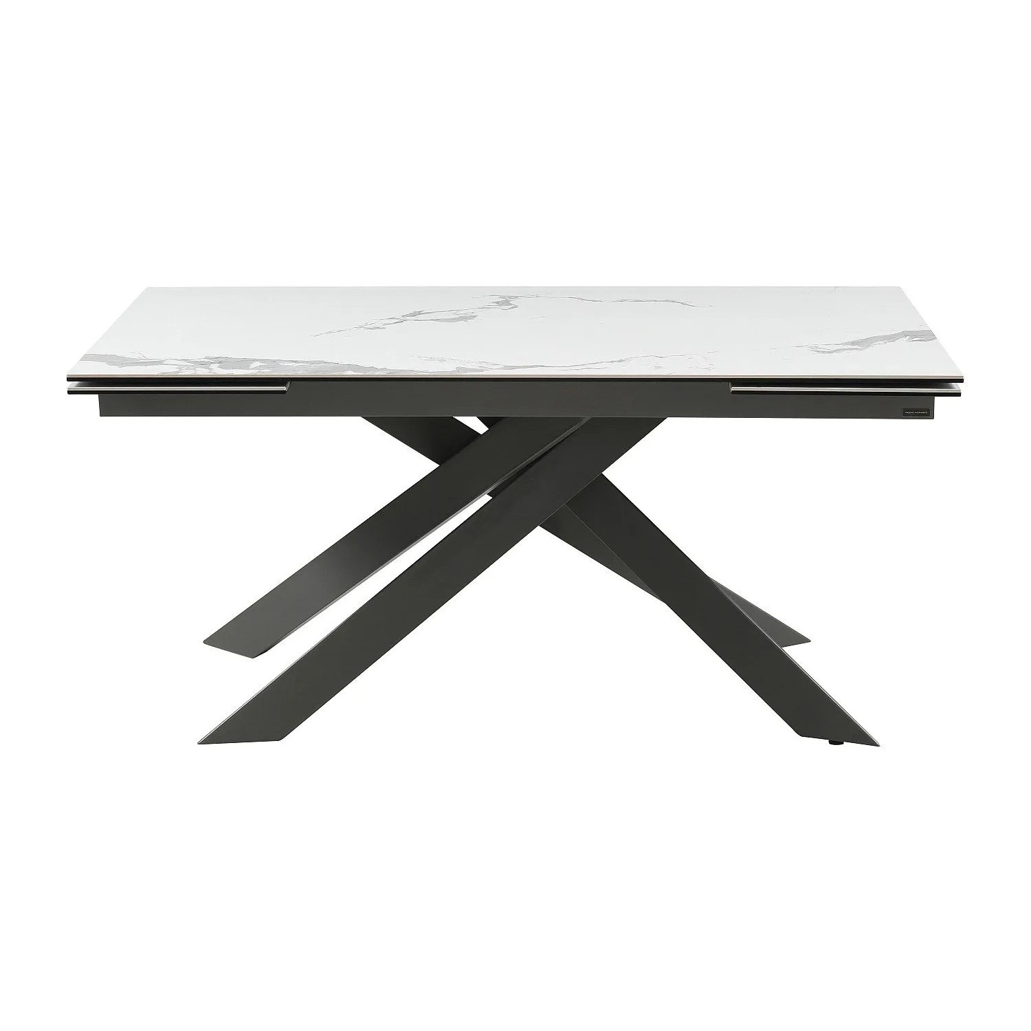 Vente-unique Esstisch Corema Anthrazitgrau  Weiß 200 cm  240 cm  160 cm