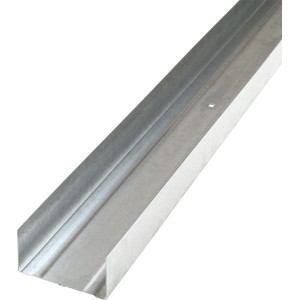 UW-Profil 75 mm x 4000 mm für Metallständerwände, Detailansicht.