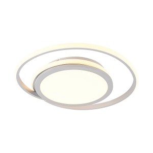 Lucande LED Deckenleuchte Noud 9956106 Dimmbar Modern in Chrom aus Metall 1-flammig Schlafzimmerleuchte