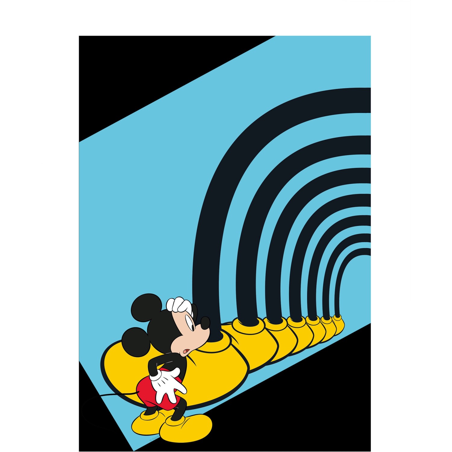 Komar Wandbild Mickey Mouse Tunnel 30 x 40 cm