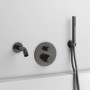 Ideal Standard Idealrain Atelier Brausehalter, rund, Magnetic Grey. Duschzubehör für Handbrause.