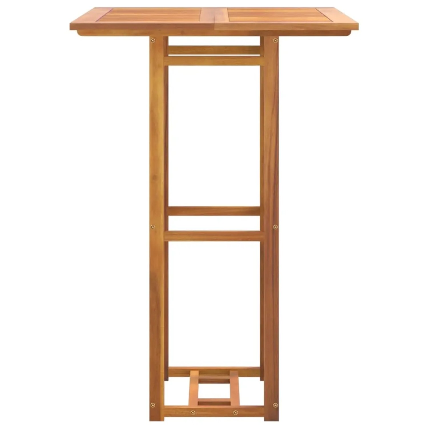vidaXL Bistrotisch aus Akazienholz, 75x75x110cm, ideal für Garten und Terrasse.