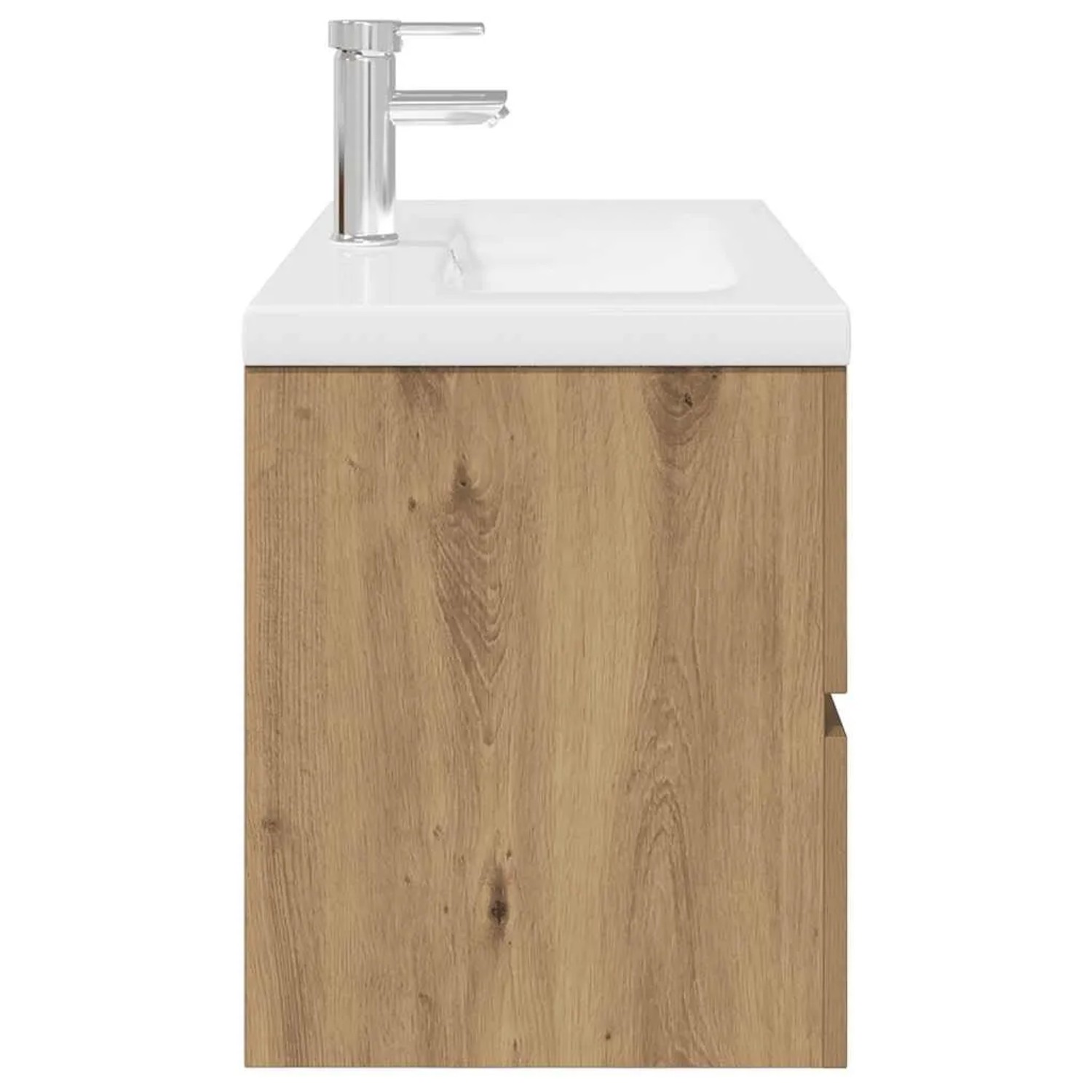 vidaXL Waschbeckenunterschrank mit Einbaubecken und Wasserhahn 3328934_6