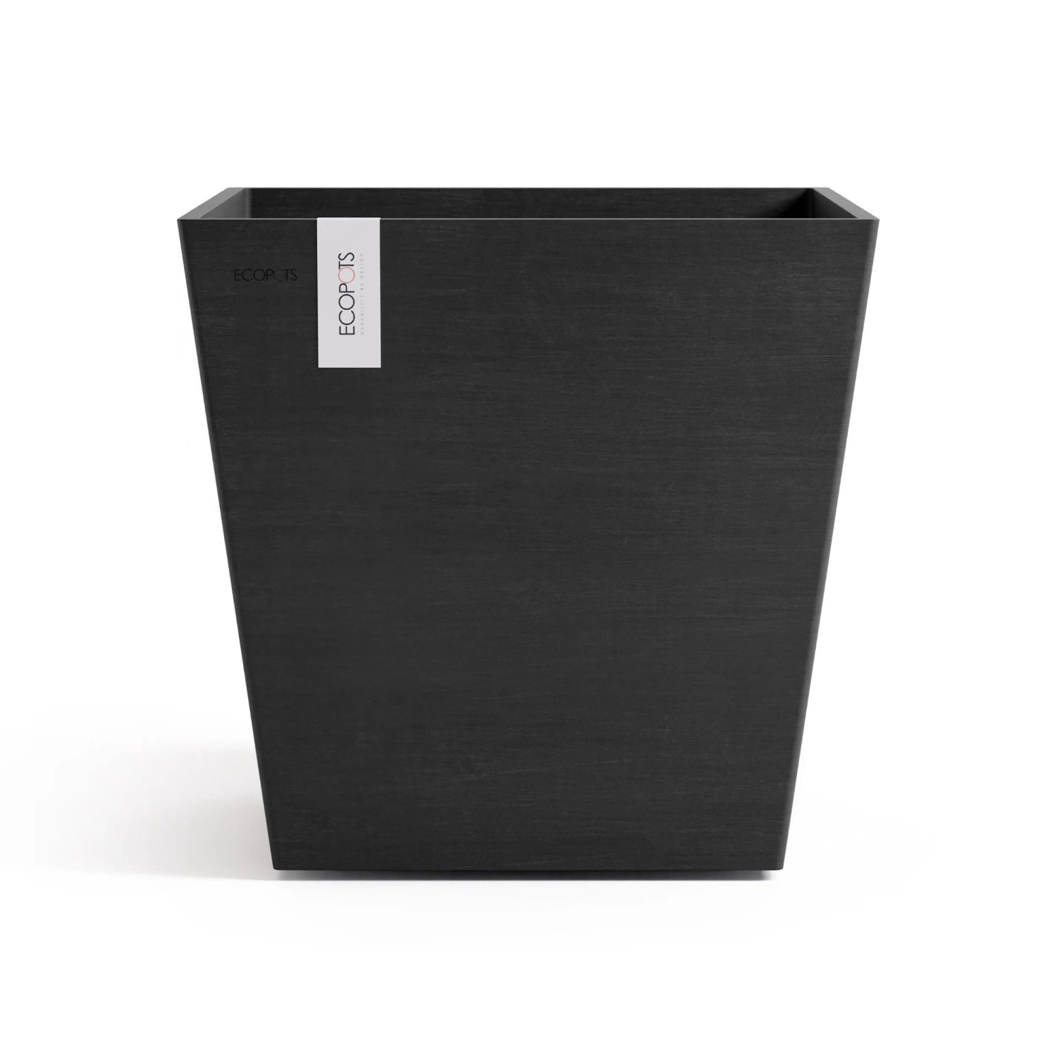 Ecopots Pflanztopf Rotterdam Dunkelgrau 45,4 cm x 44 cm günstig online kaufen