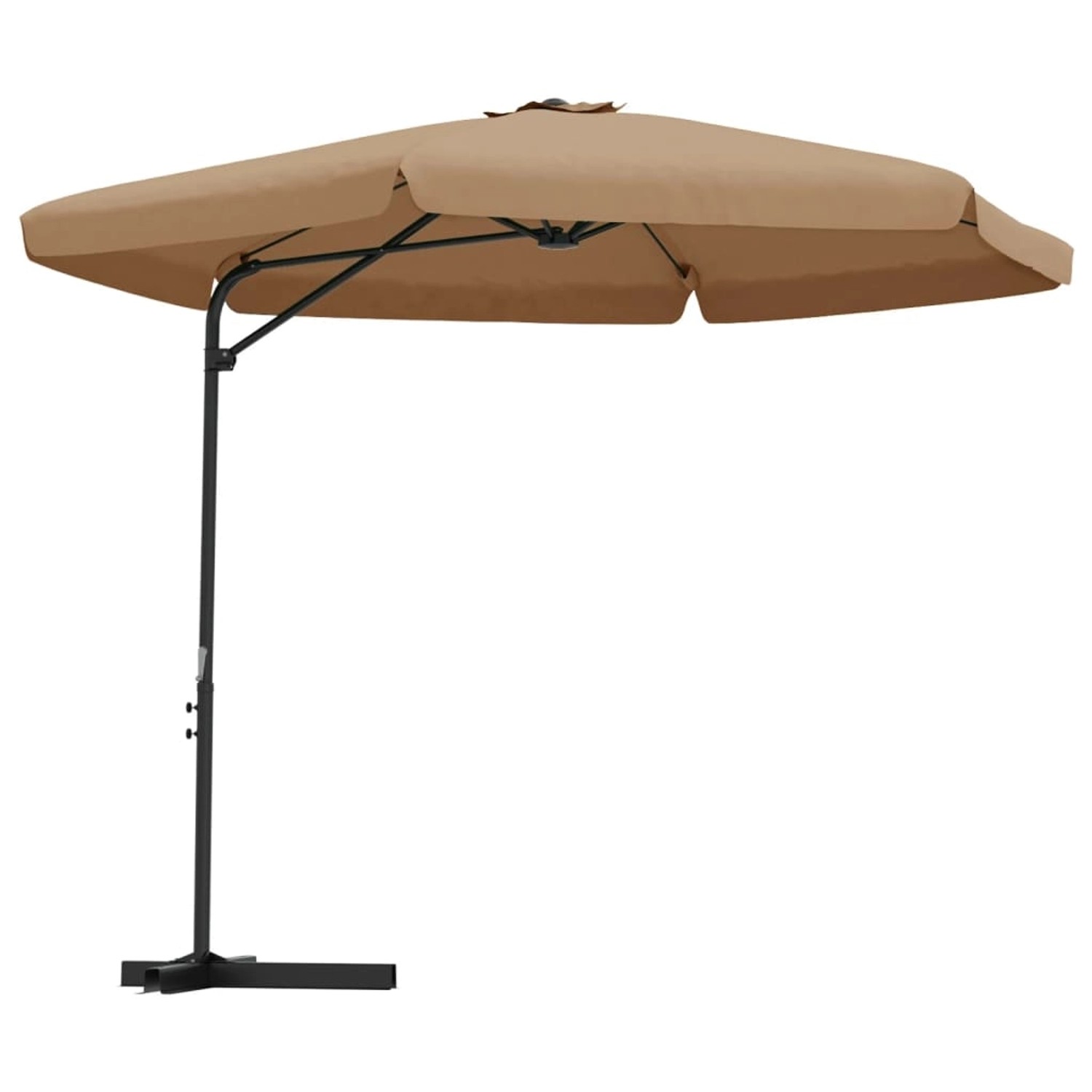 furnicato Sonnenschirm mit Stahl-Mast 300 cm Taupe günstig online kaufen