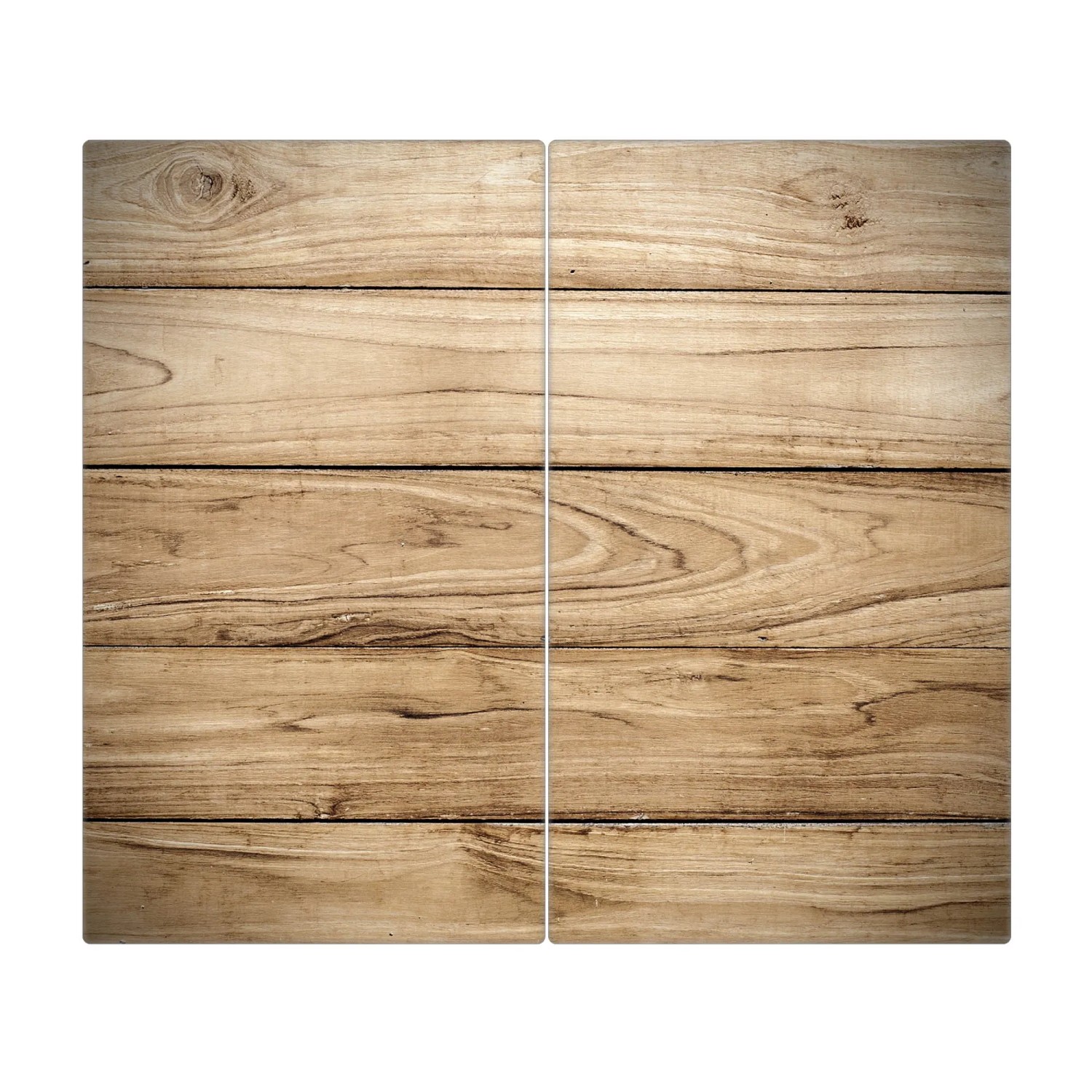Kesper Schneide- & Abdeckplatte Aus Bambus – 2 Stück, 50x28x4 Cm, Mit Saftrille