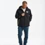 Schwarze Cat Winterjacke Tech Hybrid für Herren, wasser- und windabweisend.