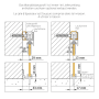 inova Glasschiebetür Klar 10 Felder 880 x 2035 mm Komplettset in Schwarz mit Stabgriff inkl. 2Seitiger Softclose_8