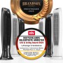Brandson Turmventilator Silent Eco Green, schwarz und weiß, mit Auszeichnung "Beliebteste Anbieter 2024".
