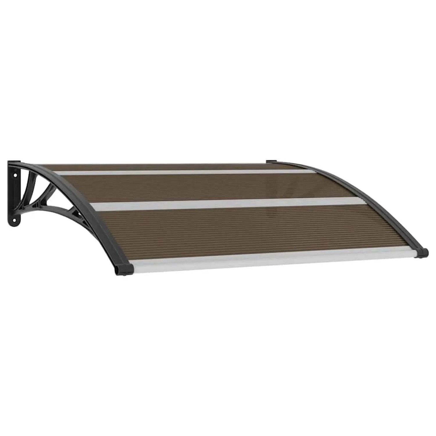 vidaXL Vordach Schwarz 120x100 cm PC 45633
