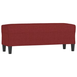 vidaXL Sitzbank Weinrot 100x35x41 cm Stoff 349413